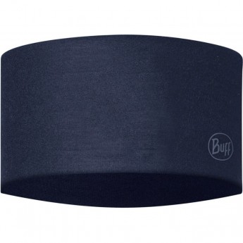 Повязка BUFF MERINO WIDE HEADBAND SOLID NIGHT BLUE