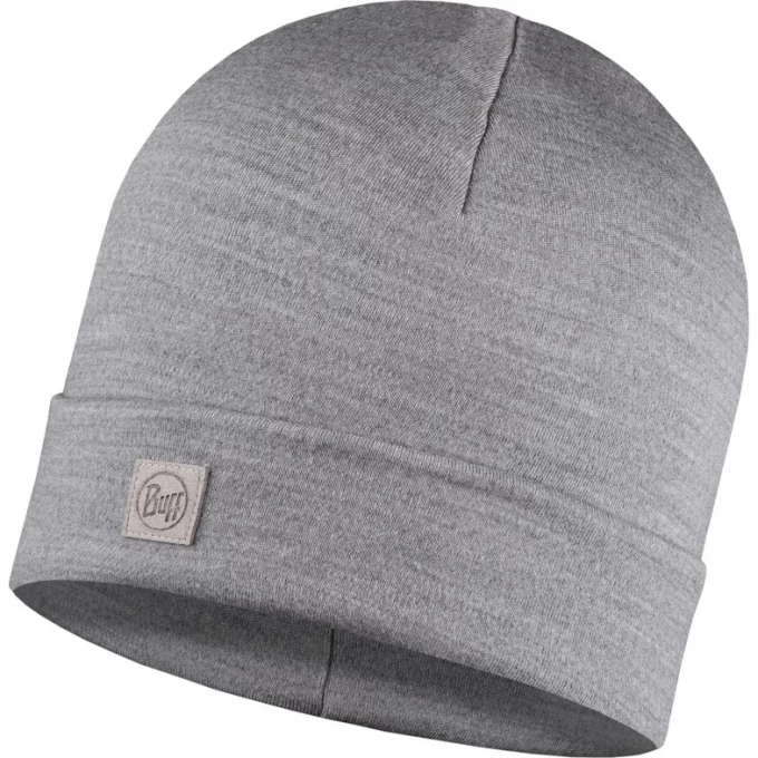 Шапка BUFF MERINO HEAVYWEIGHT HAT SOLID LIGHT GREY 111170.933.10.00 Шапка BUFF MERINO HEAVYWEIGHT HAT SOLID LIGHT GREY 111170.933.10.00