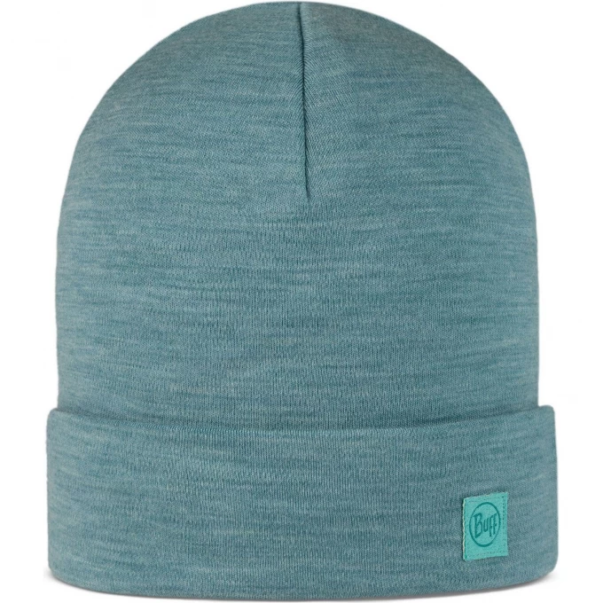 Шапка BUFF MERINO HEAVYWEIGHT HAT SOLID POOL 111170.722.10.00