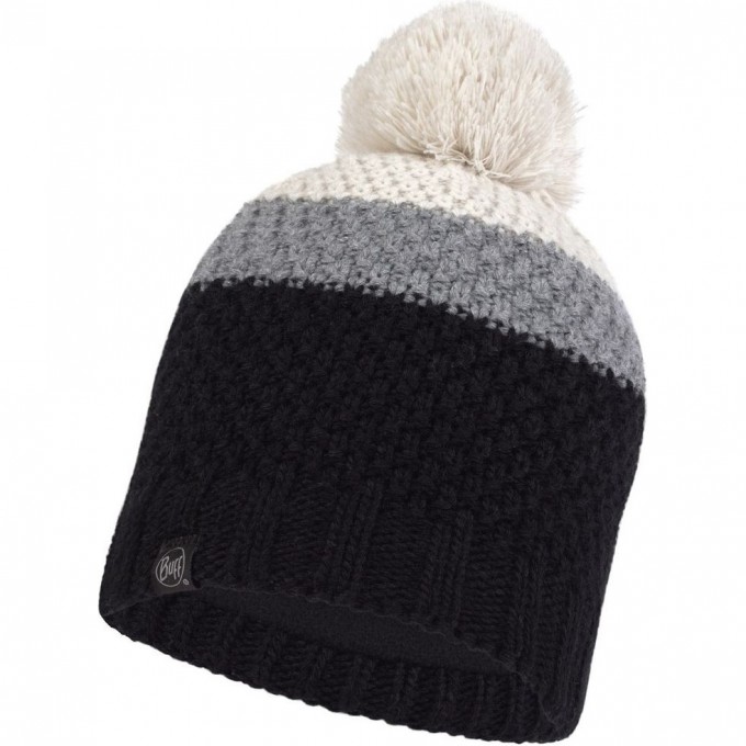 Шапка вязаная с флисом детская BUFF HAT KNITTED POLAR NOEL BLACK 124281.999.10.00 Шапка вязаная с флисом детская BUFF HAT KNITTED POLAR NOEL BLACK 124281.999.10.00