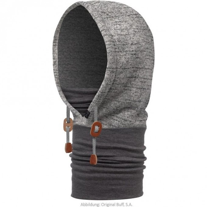 Шарф-капюшон шерстяной BUFF MELANGE GREY 115394.938.10.00