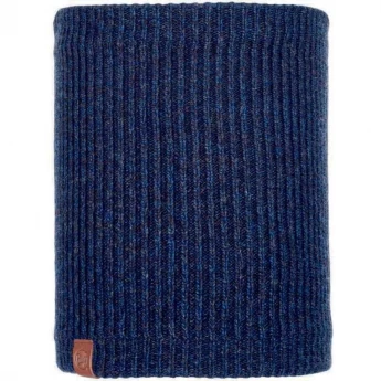 Шарф-труба вязаный с флисом BUFF NECKWARMER KNITTED POLAR LYNE NIGHT BLUE