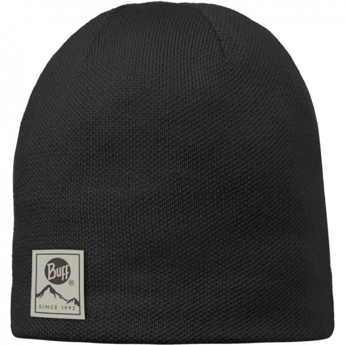 Вязаная шапочка BUFF SOLID BLACK 110995.999.10 Вязаная шапочка BUFF SOLID BLACK 110995.999.10